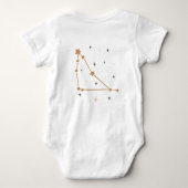 ウェスタン〔占星術の〕十二宮図サイン – 山羊座 ベビーボディスーツ (裏面)