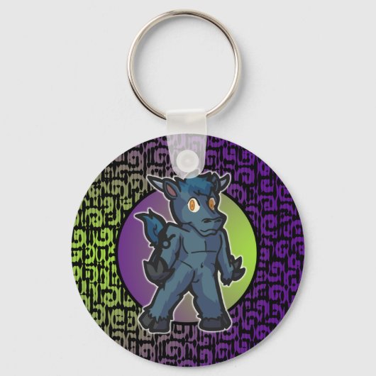 ウェスタン〔占星術の〕十二宮図 – タウラスキーチェーン キーホルダー (正面)