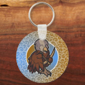 ウェスタン〔占星術の〕十二宮図-射手座キーチェーン キーホルダー (正面)