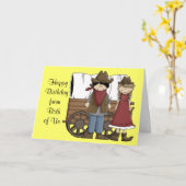 ウェスタン・誕生日・ウィッシュズ・フロム・ボツ カード (黄色い花)