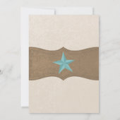 ウェスタン BBQ ウェディング レセプション 招待状 (裏面)