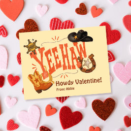 ウェスタン YeeHaw ハウディ バレンタイン 招待状