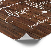 ウェスタンFind your Seat 結婚 Sign's Ceremony ポスター (角)