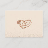 ウェスタンQRコード ブライダルシャワーレジストリー エンクロージャーカード (裏面)