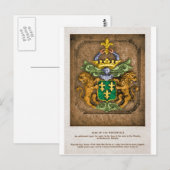 ウェスターフィールドオランダファミリーコートオブアームズ。 ポストカード (正面/裏面)