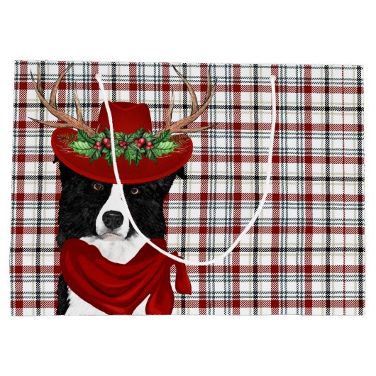 ウェスタープライドとコリ縁どードッグ恋人ホリデー ラージペーパーバッグ (裏面)