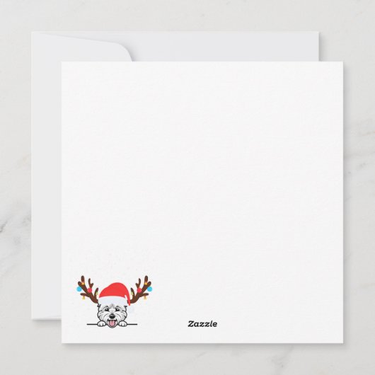 ウェスティのクリスマスツリー シーズンカード (裏面)