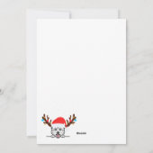 ウェスティの冬の雪 シーズンカード (裏面)