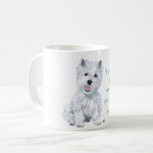 ウェスティの知恵 - 太った犬? コーヒーマグカップ (正面左)