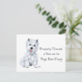 ウェスティの賢言 ポストカード (スタンド正面)