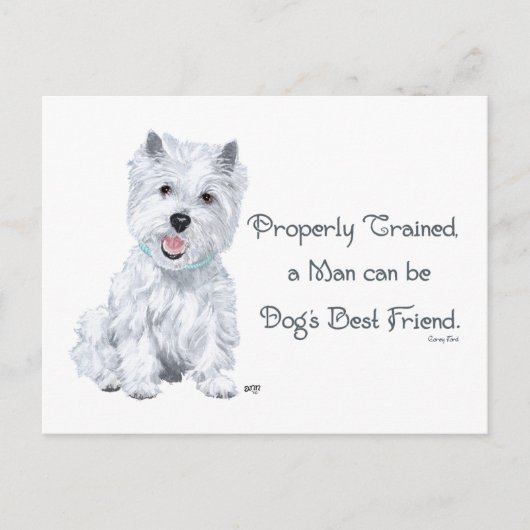 ウェスティの賢言 ポストカード (正面)