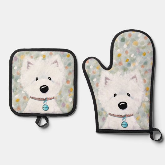 ウェスティインプレッションOven Mitt & Holders Set 鍋つかみ&鍋敷きセット (正面)