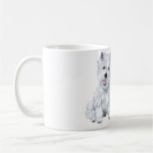 ウェスティウィズウィズダム – 平均的な犬は優しい人である コーヒーマグカップ (左)