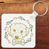 ウェスティエポドッグパーソナライズされた キーホルダー (裏面)