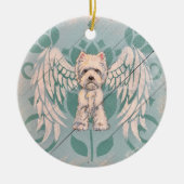 ウェスティエンジェルクリスマスオーナメント セラミックオーナメント (正面)