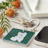 ウェスティオンタータンチェック キーホルダー (正面右)
