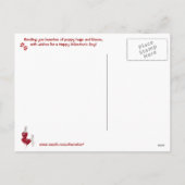 ウェスティキュートあなたがメール得パピーハグバレンタイン シーズンポストカード (裏面)