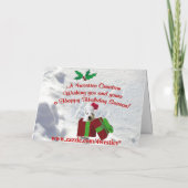 ウェスティクリスマスの願いメッセージのグリーティングカード#2 シーズンカード (裏面)