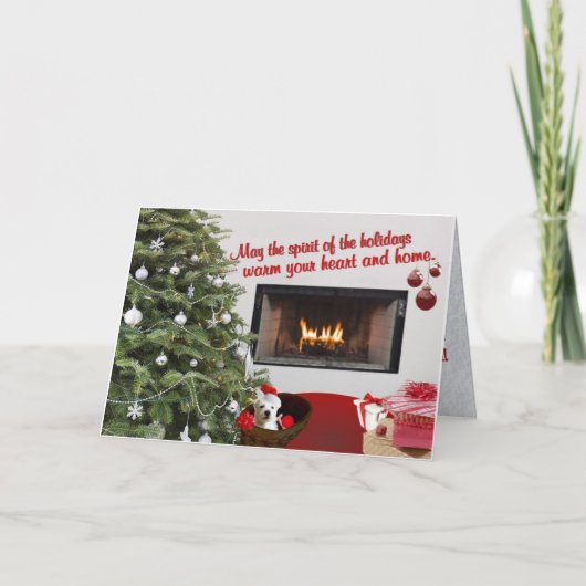 ウェスティクリスマスの願いメッセージのグリーティングカード#2 シーズンカード (正面)