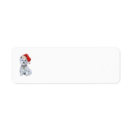 ウェスティクリスマスリターンアドレス ラベル (正面)