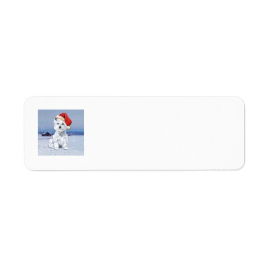 ウェスティクリスマスリターンアドレス ラベル (正面)
