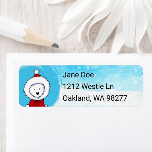 ウェスティクリスマス差出人住所ラベル ラベル (インサイチュ)