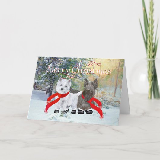 ウェスティスコッチクリスマス シーズンカード (正面)