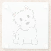 ウェスティック漫画 ガラスコースター (裏面)