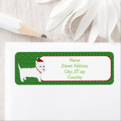 ウェスティテリアサンタハット差出人住所ラベル ラベル (インサイチュ)
