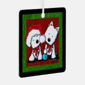 ウェスティテリアデュオクリスマス メタルオーナメント (正面右)