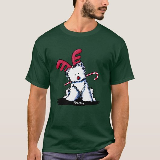 ウェスティテリアトナカイTシャツ(濃色) Tシャツ (正面)