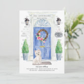 ウェスティテリアーの玄関ドアの引っ越しお知らせ 招待状 (スタンド正面)