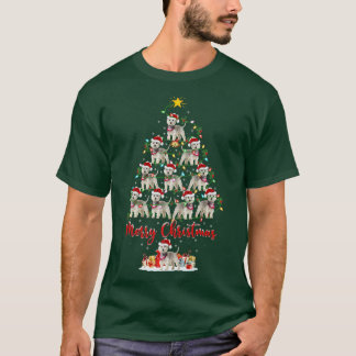 ウェスティドッグラバークリスマスマッチングサンタウェスティーキリスト Tシャツ