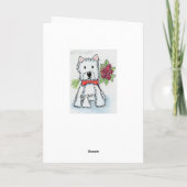 ウェスティバラ誕生日のグリーティングカードの個人用設定 カード (裏面)