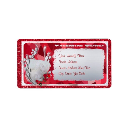 ウェスティパピズカスタマイズ可能差出人住所ラベル ラベル (正面)