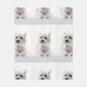 ウェスティブ産卵 フリースブランケット (正面)