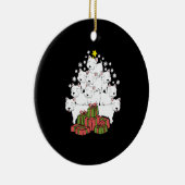 ウェスティーおもしろいクリスマスツリー セラミックオーナメント (右)