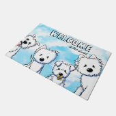 ウェスティーお洒落ファミリー ドアマット (アングル)