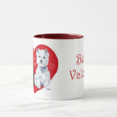 ウェスティーとスコットランドのバレンタイン マグカップ (中央)