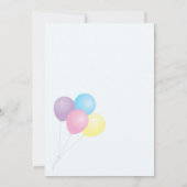 ウェスティーとバルーン赤ちゃんシャワー招待状 招待状 (裏面)