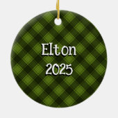 ウェスティーとピンクの花 セラミックオーナメント (裏面)