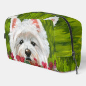 ウェスティーとピンクの花 ドップキット (右コーナー)