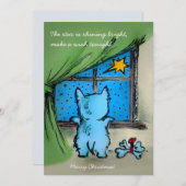 ウェスティーと星空の夜 – メリークリスマス シーズンカード (正面/裏面)