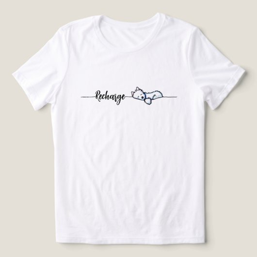  ウェスティーの充電 トライブレンドＴシャツ (デザイン正面)