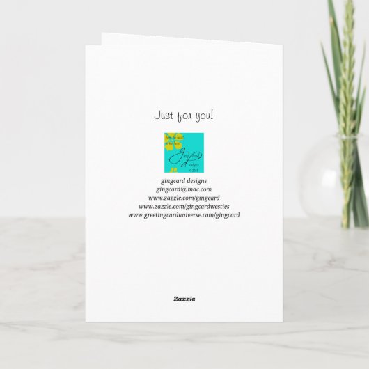 ウェスティーの計算は、ああ、誰が数を数えている カード (裏面)