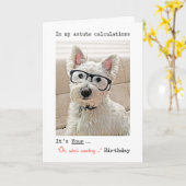 ウェスティーの計算は、ああ、誰が数を数えている カード (黄色い花)