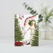 ウェスティーは自分に小さなメリークリスマスを持っている シーズンポストカード (スタンド正面)