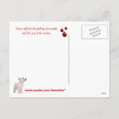 ウェスティーは自分に小さなメリークリスマスを持っている シーズンポストカード (裏面)