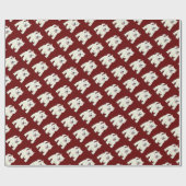 ウェスティーウエストハイランドホワイトテリア ラッピングペーパー (フラット)