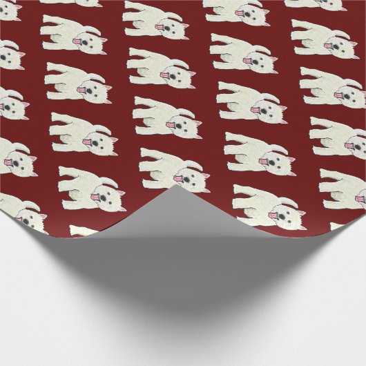 ウェスティーウエストハイランドホワイトテリア ラッピングペーパー (角)